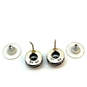 Designer Silpada 925 Steling Silver Cubic Zirconia Round Stud Earrings image number 3