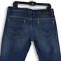 Womens Blue Denim Stretch Medium Wash Pockets Straight Leg Jeans Size W33 L32 image number 4