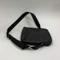Mens Houston Flight Black Leather Adjustable Strap Messenger Crossbody Bag image number 3