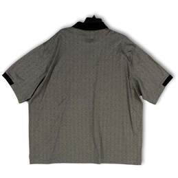 NWT Mens Gray Geometric Short Sleeve Spread Collar Polo Shirt Size XXL/XXG alternative image