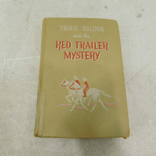 VNTG 1950 Trixie Belden & The Red Trailer Mystery by Julie Campbell Hard Cover image number 1