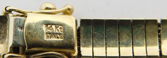 14K Gold Omega Chain Bracelet For Repair 16.5g image number 5