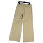 Womens Beige Denim Medium Wash Stretch Pockets Wide-Leg Jeans Size 12/31 image number 2