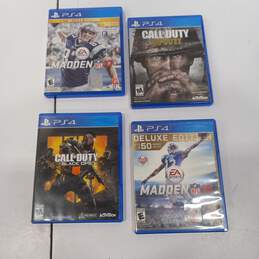 Bundle of 4 Assorted Sony PlayStation 4 Video Games
