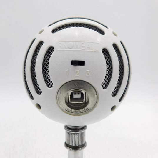 Brand Snowball Model White USB Microphone w/ Built-In Stand image number 7