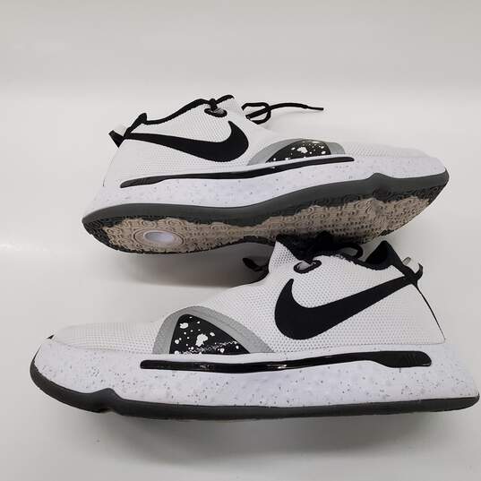 Men's Nike PG 4 Oreo Basketball Sneaker Shoes  CD5079-100 Size 12 image number 2