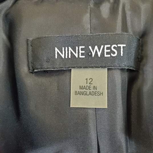 Nine West Women Black Blazer Sz 12 NWT image number 3