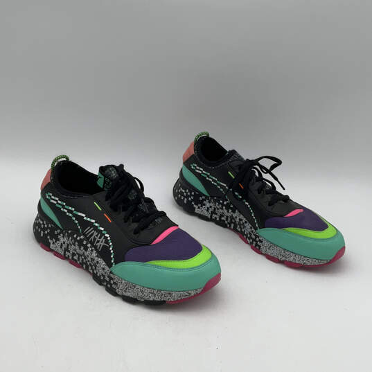 Womens Game Error Multicolor Low Top Lace-Up Sneaker Shoes Size 9.5 image number 1