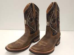 Derramadero Men Boots Brown Leather Size 7.5