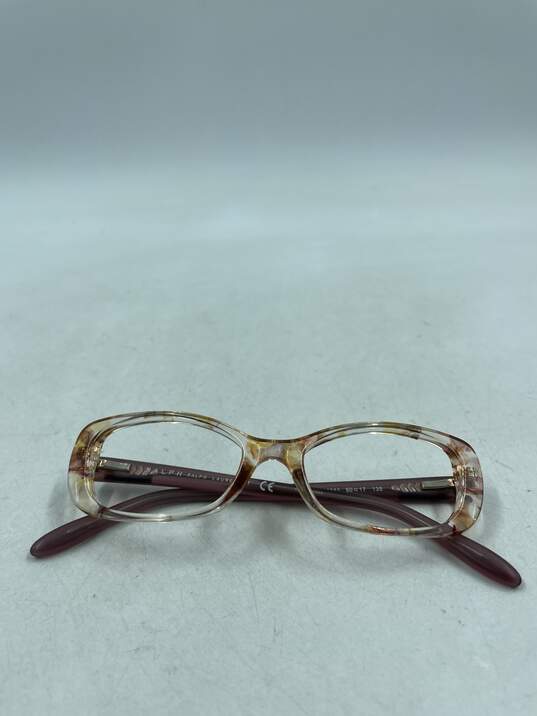 Ralph Ralph Lauren Marbled Brown Rectangle Eyeglasses image number 1