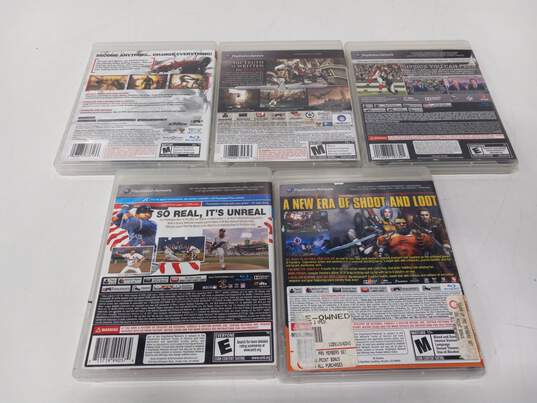 Lot of 5 Assorted Sony PlayStation 3 PS3 Video Games image number 2