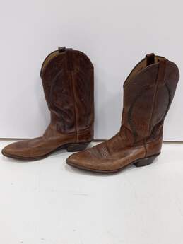 Dan Post Men's Leather Western Pull On Boots Size 11D alternative image