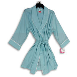 NWT Womens Blue Bridal Happily Ever After Tie Waist Robe Size L/XL