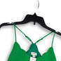 NWT Womens Green Scalloped Neck Spaghetti Strap Pullover Camisole Top Sz 2 image number 3
