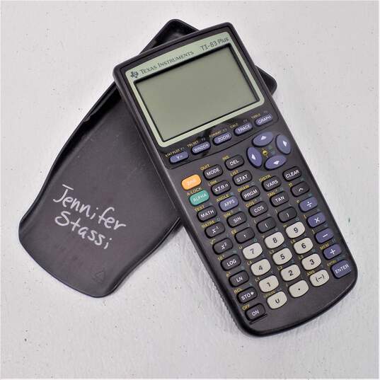 Texas Instruments TI-83 Plus Graphing Calculator with Cover Tested image number 1
