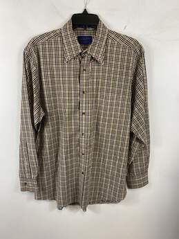 Pendleton Brown Plaid Button Up Shirt M