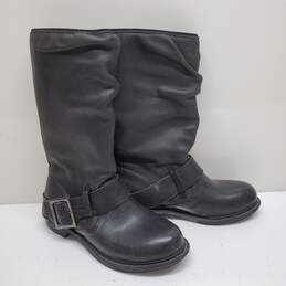 Bogs Black Leather Mid Calf Boots
