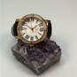 Designer Invicta Gold-Tone Black Leather Adjustable Strap Analog Wristwatch image number 1