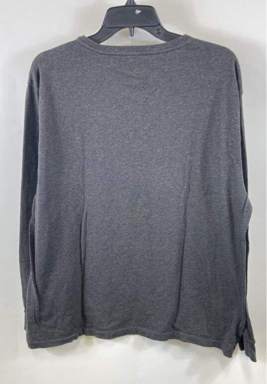 Polo Ralph Lauren Men Gray V Neck Long Sleeve Shirt XL image number 2