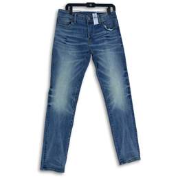 NWT American Eagle Womens Blue 5-Pocket Design Skinny Leg Jeans Size 32X34