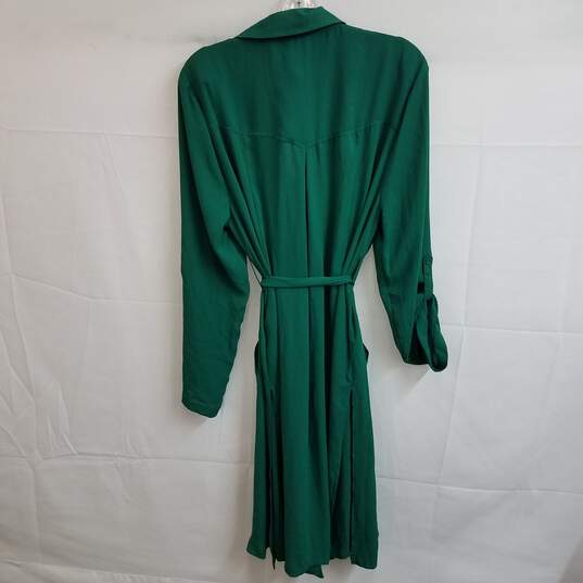 Torrid forest green belted shirt dress size 0 plus image number 2