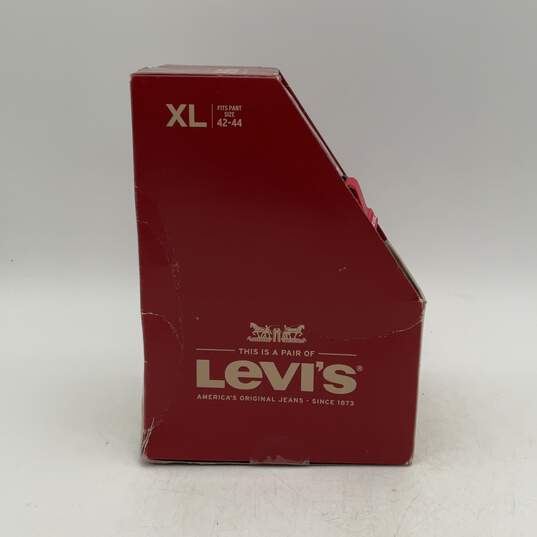 NIB Pack of 2 Levi's Mens Black Brown Reversible Single Tongue Belts Size XL image number 4