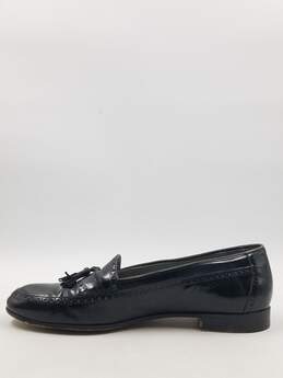 Authentic BALLY Black Tassel Loafers M 11D alternative image