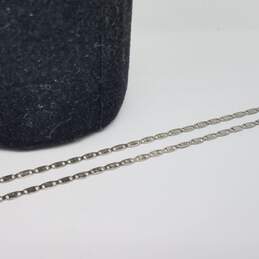 10k White Gold 2mm Valentino Chain Necklace 1.8g alternative image