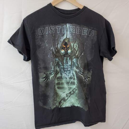 Disturbed Evolution 2019 Tour Black T-Shirt Men's M image number 1