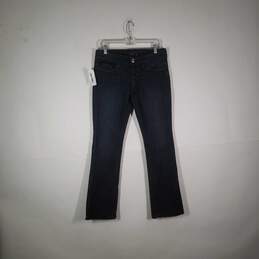 Womens Regular Fit 5 Pocket Design Denim Straight Leg Jeans Size 28