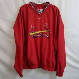 Red water resistant Cardinals pullover men's XL