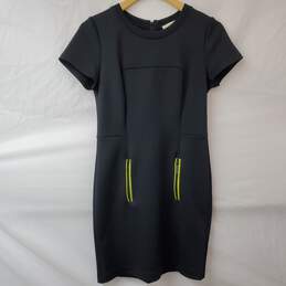 Michael Kors Black Mod Bodycon Midi Dress Women's M