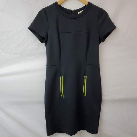 Michael Kors Black Mod Bodycon Midi Dress Women's M image number 1