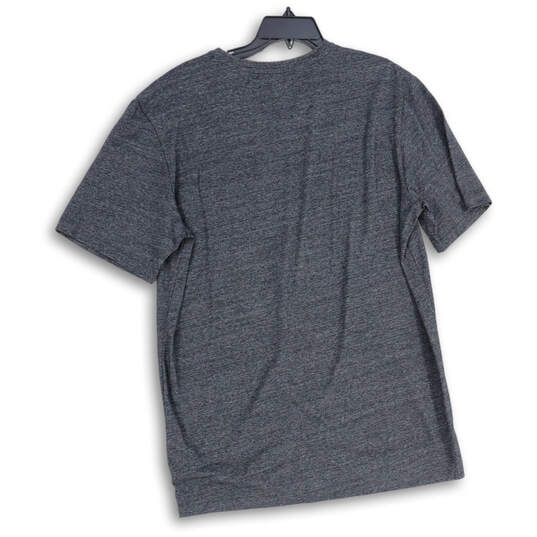 Mens Gray V-Neck Chest Pocket Short Sleeve Pullover T-Shirt Size X-Large image number 2