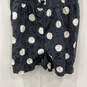 Womens Black Polka Dots Sleeveless Button Front One-Piece Romper Size 12 image number 4
