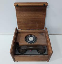 Vintage Dial Telephone in Wooded Dial Box alternative image