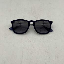 Ray-Ban Mens Navy Blue Full Frame Polarized Fuzzy Square Sunglasses