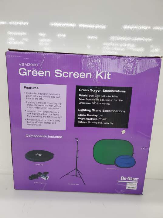 OnStage VSM3000 Green Screen Kit image number 3