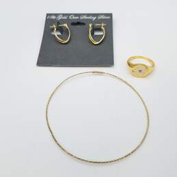 Gold Over Sterling Jewelry Bundle 3pcs 7.8g
