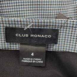 Club Monaco Women Blue Print Skirt Sz 4 NWT