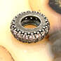 Designer Pandora S925 ALE Sterling Silver Clear Stone Spacer Beaded Charm image number 2