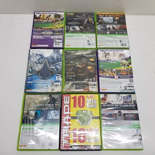 Mixed Lot of 9 Microsoft Xbox 360 Video Games #5 image number 2