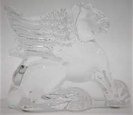 VTG Baccarat France Crystal Clear Glass Winged Griffin Lion Animal Figurine
