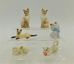 VTG Porcelain Japan Cat Kitten Figurines & Shakers W/ Corks