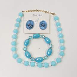 Light Blue Tone Jewelry Collection Lot of 5 alternative image