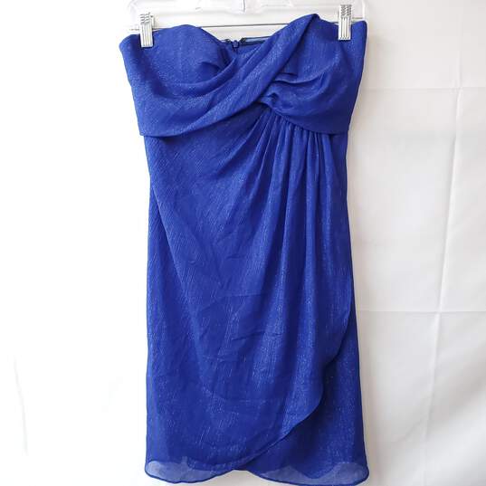 Nicole Miller | Blue Dress | Women's Size 2 (Tear) image number 1