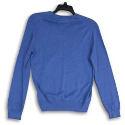 NWT Polo Ralph Lauren Mens Blue Knitted V-Neck Long Sleeve Pullover Sweater Sz S alternative image