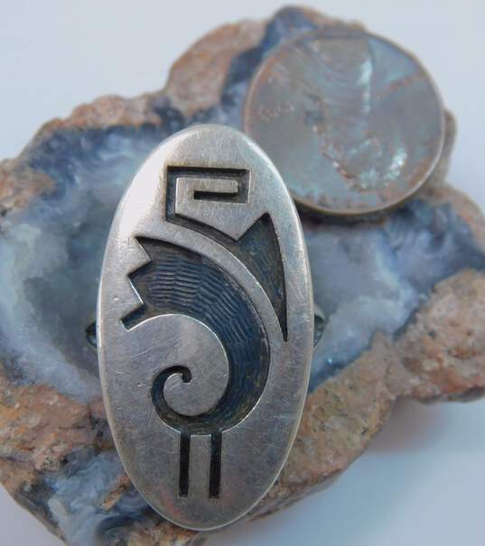 925 Oxidized Sterling Silver Southwestern Navajo Style Kokopelli Jewelry image number 3