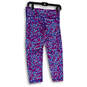 Womens Multicolor Printed Elastic Waist Pull-On Stretch Ankle Leggings Size S image number 2