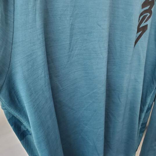 Men's Air Jordan Dry Fit Turquoise Long Sleeve Shirt Size M NWT image number 3